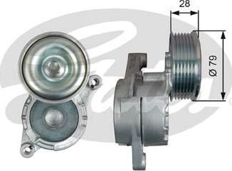 Gates T39284 - Belt Tensioner, v-ribbed belt www.parts5.com