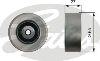 Gates T36451 - Τροχαλία παρέκκλισης, ιμάντας poly-V www.parts5.com