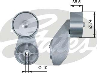 Gates T36501 - Preusmerjevalni valj / vodilni valj, rebrasti jermen www.parts5.com