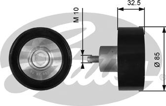 Gates T36625 - Deflection / Guide Pulley, v-ribbed belt www.parts5.com