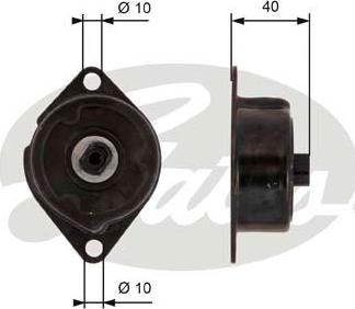 Gates T38499 - Belt Tensioner, v-ribbed belt www.parts5.com