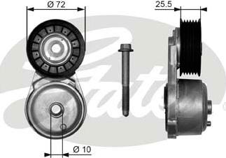 Gates T38103 - Belt Tensioner, v-ribbed belt www.parts5.com