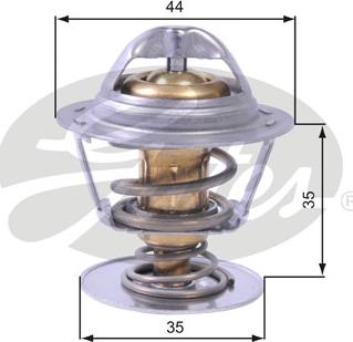 Gates TH43688G1 - Termostato, refrigerante www.parts5.com