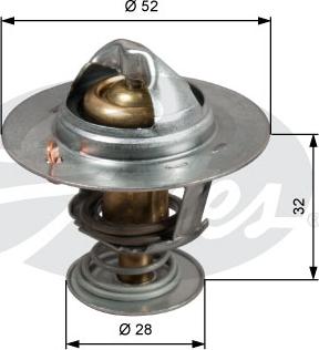 Gates TH50292G1 - Termostat,lichid racire www.parts5.com