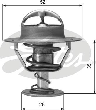 Gates TH04382G1 - Thermostat d'eau www.parts5.com