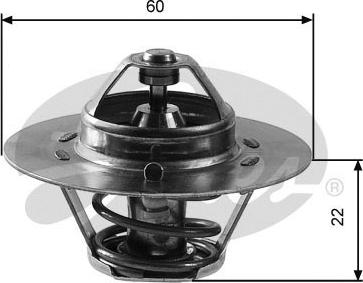 Gates TH12488G1 - Termostat,lichid racire www.parts5.com