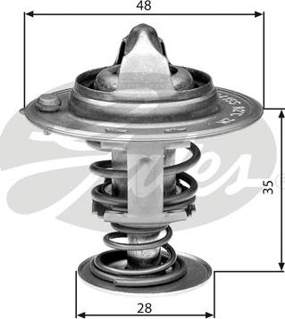 Gates TH30082G1 - Termostat, chladivo www.parts5.com