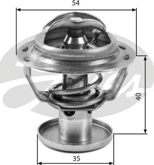 Gates TH32387G1 - Termostato, refrigerante www.parts5.com