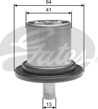 Gates TH25882G1 - Thermostat, coolant www.parts5.com