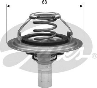 Gates TH23085G1 - Thermostat, coolant parts5.com