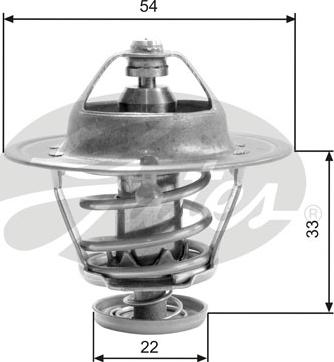 Gates TH22682G1 - Thermostat, Kühlmittel www.parts5.com