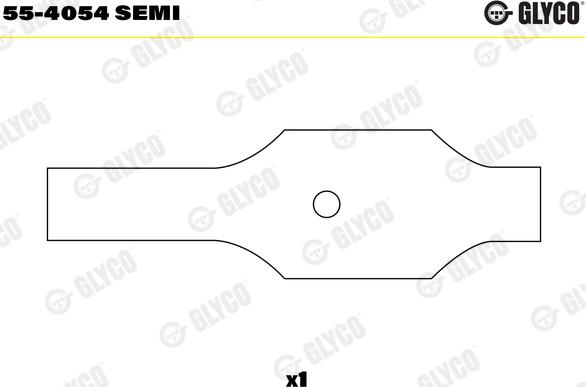 Glyco 55-4054 SEMI - Ložiskové pouzdro, ojnice www.parts5.com