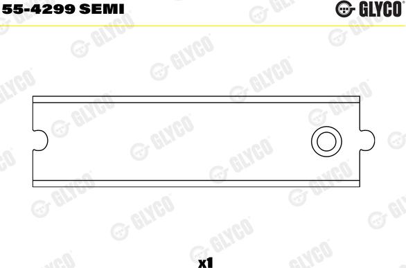 Glyco 55-4299 SEMI - Small End Bushes, connecting rod parts5.com