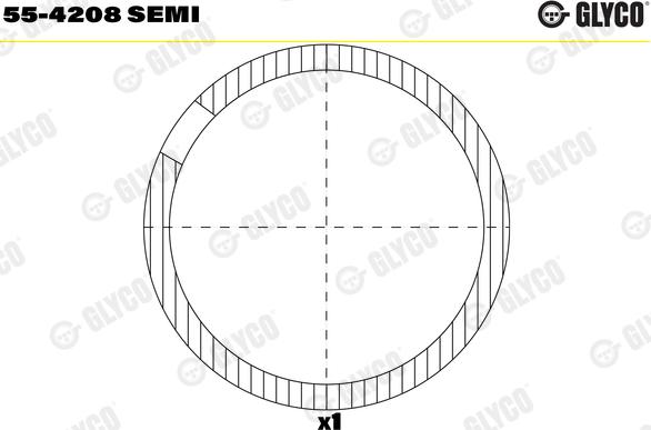 Glyco 55-4208 SEMI - Small End Bushes, connecting rod www.parts5.com