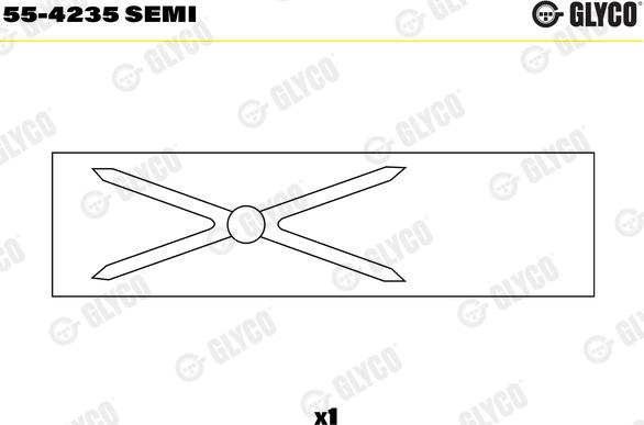 Glyco 55-4235 SEMI - Casquillo del cojinete, biela www.parts5.com