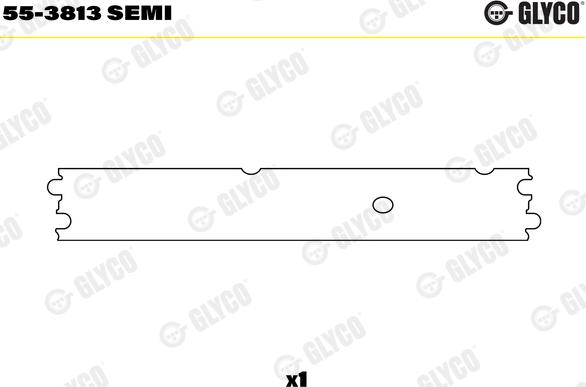 Glyco 55-3813 SEMI - Čahura ležaja, klipnjača www.parts5.com