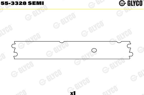 Glyco 55-3328 SEMI - Yatak burcu, biyel www.parts5.com