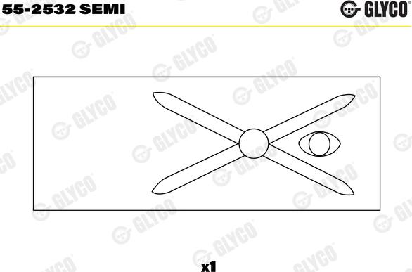 Glyco 55-2532 SEMI - Small End Bushes, connecting rod www.parts5.com