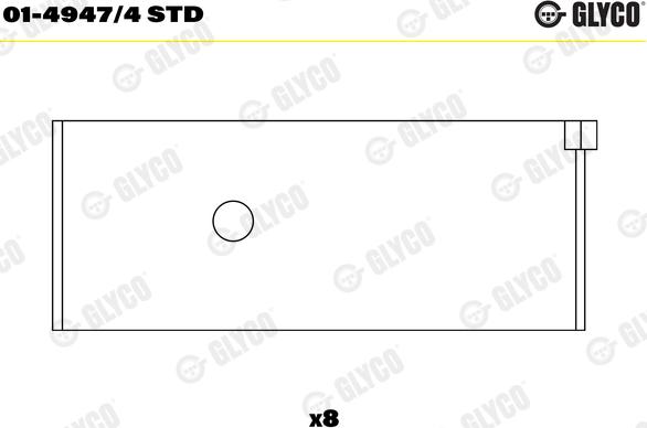 Glyco 01-4947/4 STD - Big End Bearings www.parts5.com