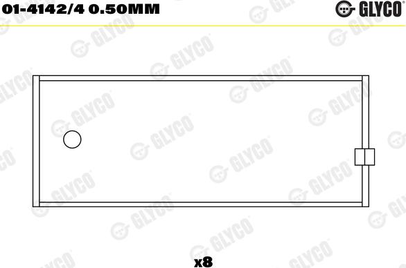 Glyco 01-4142/4 0.50mm - Ojnicni lezaj www.parts5.com