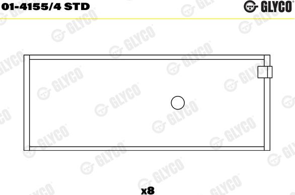 Glyco 01-4155/4 STD - Ležaj klipnjače www.parts5.com