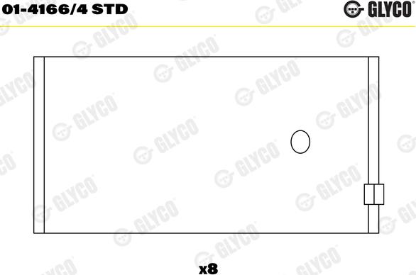 Glyco 01-4166/4 STD - Big End Bearings www.parts5.com