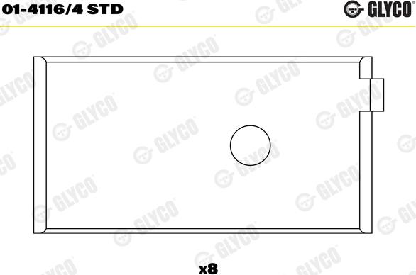 Glyco 01-4116/4 STD - Cuzineti biela www.parts5.com