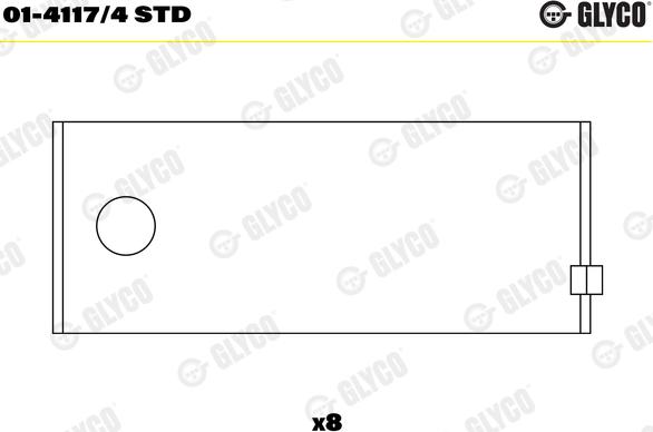 Glyco 01-4117/4 STD - Big End Bearings www.parts5.com