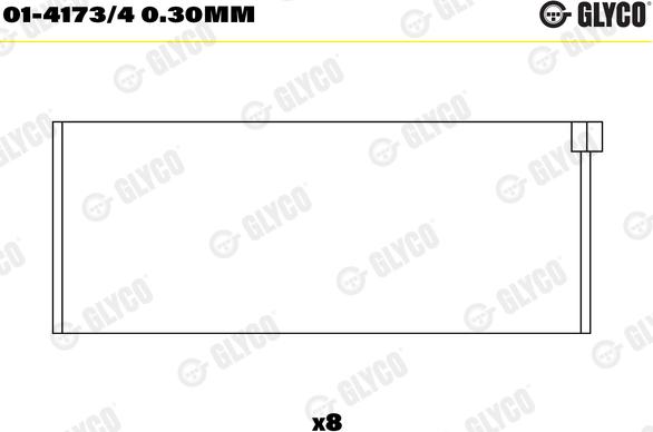 Glyco 01-4173/4 0.30mm - Ležaj klipnjače www.parts5.com