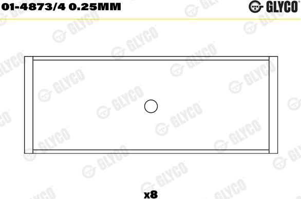 Glyco 01-4873/4 0.25MM - Cuzineti biela www.parts5.com