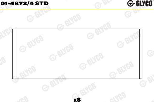 Glyco 01-4872/4 STD - Big End Bearings parts5.com