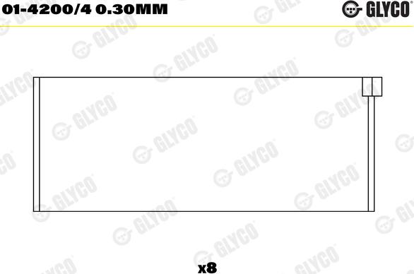 Glyco 01-4200/4 0.30mm - Big End Bearings www.parts5.com