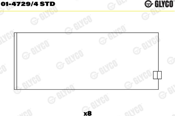 Glyco 01-4729/4 STD - Big End Bearings www.parts5.com