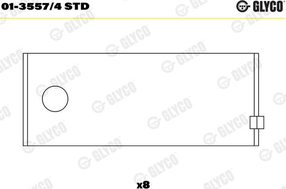 Glyco 01-3557/4 STD - Coussinet de bielle www.parts5.com