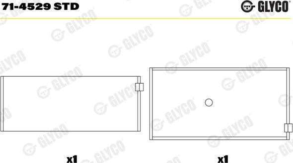 Glyco 71-4529 STD - Cojinete de biela www.parts5.com