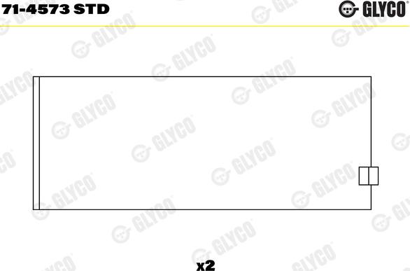 Glyco 71-4573 STD - Coussinet de bielle www.parts5.com