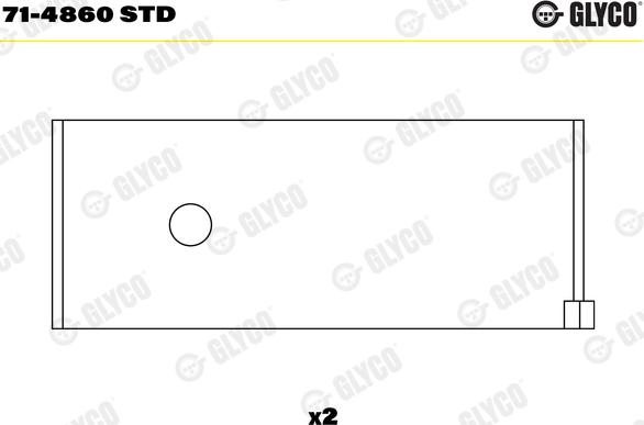 Glyco 71-4860 STD - Big End Bearings www.parts5.com