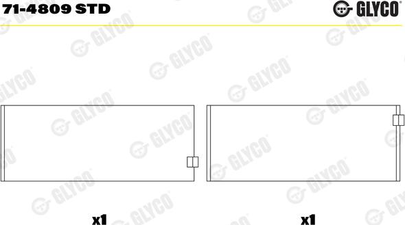 Glyco 71-4809 STD - Cuzineti biela www.parts5.com