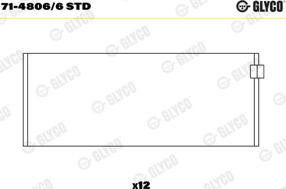 Glyco 71-4806/6 STD - Cuzineti biela www.parts5.com