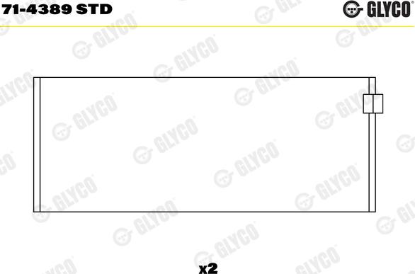 Glyco 71-4389 STD - Big End Bearings www.parts5.com