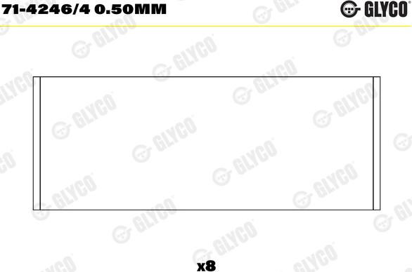 Glyco 71-4246/4 0.50mm - Биелен лагер www.parts5.com