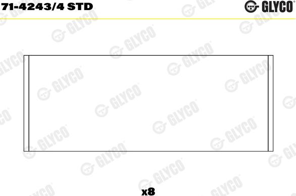 Glyco 71-4243/4 STD - Cojinete de biela www.parts5.com