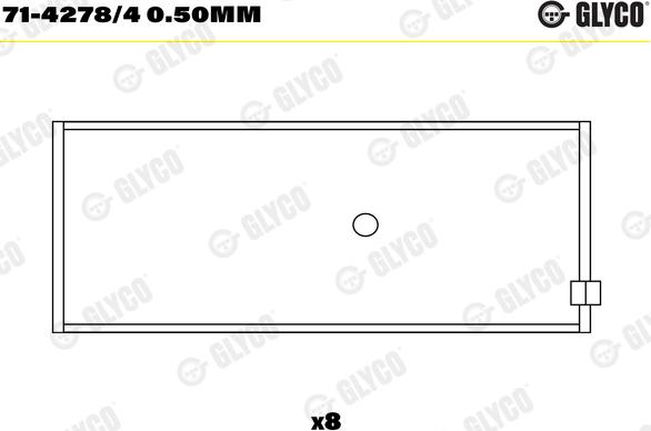 Glyco 71-4278/4 0.50mm - Cuzineti biela www.parts5.com