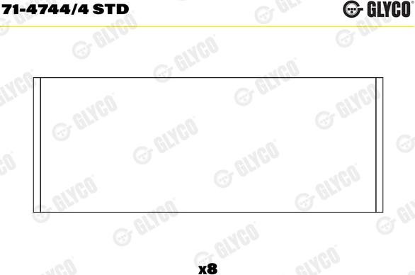 Glyco 71-4744/4 STD - Ležaj klipnjače www.parts5.com