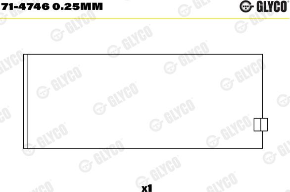 Glyco 71-4746 0.25mm - Ojniční ložisko www.parts5.com