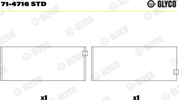 Glyco 71-4716 STD - Biyel yatağı www.parts5.com