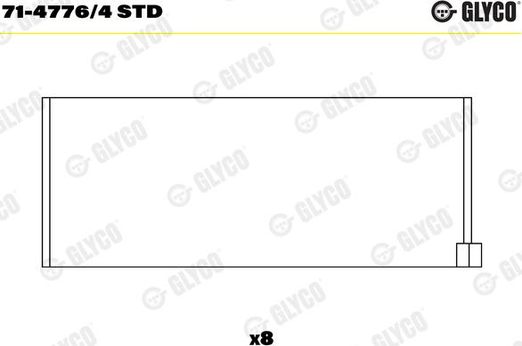 Glyco 71-4776/4 STD - Cuzineti biela www.parts5.com