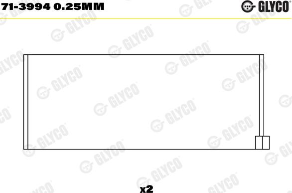 Glyco 71-3994 0.25mm - Big End Bearings www.parts5.com