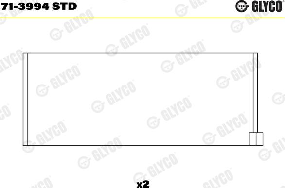 Glyco 71-3994 STD - Cojinete de biela www.parts5.com