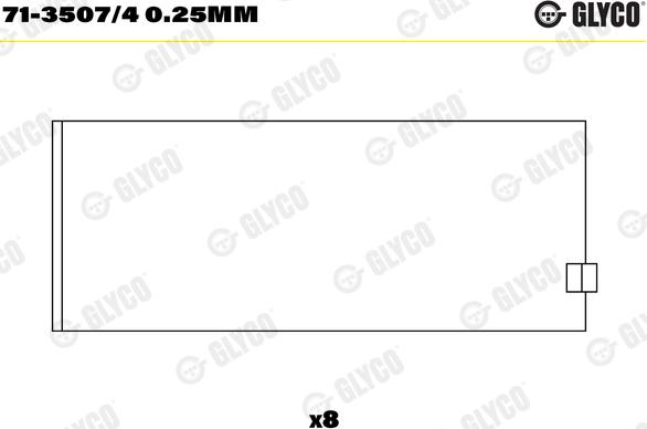 Glyco 71-3507/4 0.25mm - Coussinet de bielle www.parts5.com